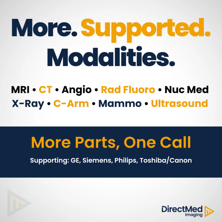 more modalities and supported imaging parts